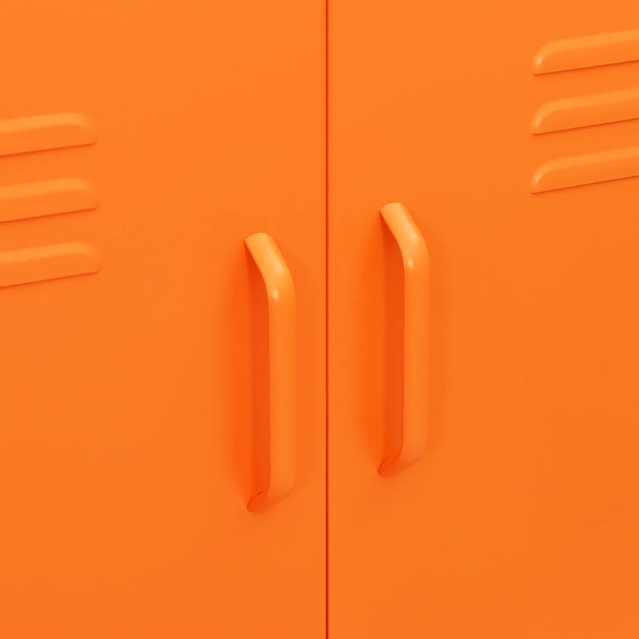 Opbergkast 80X35X0,5 Cm Staal Oranje orange
