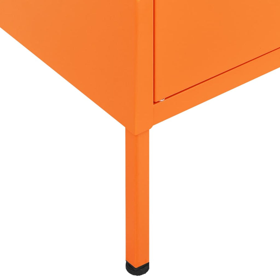 Opbergkast 80X35X0,5 Cm Staal Oranje orange