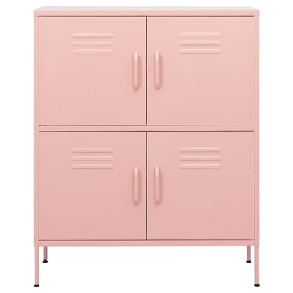 Opbergkast 80X35X0,5 Cm Staal Roze