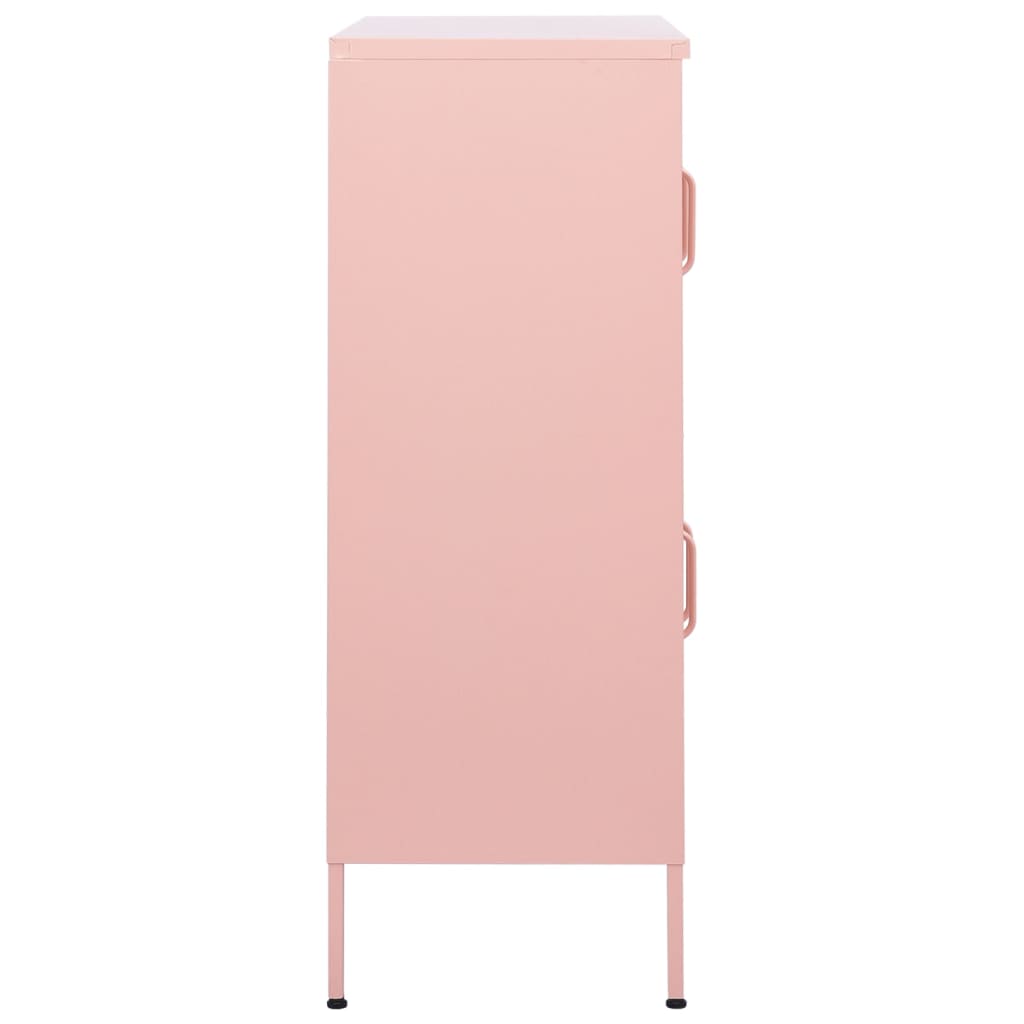 Opbergkast 80X35X0,5 Cm Staal Roze