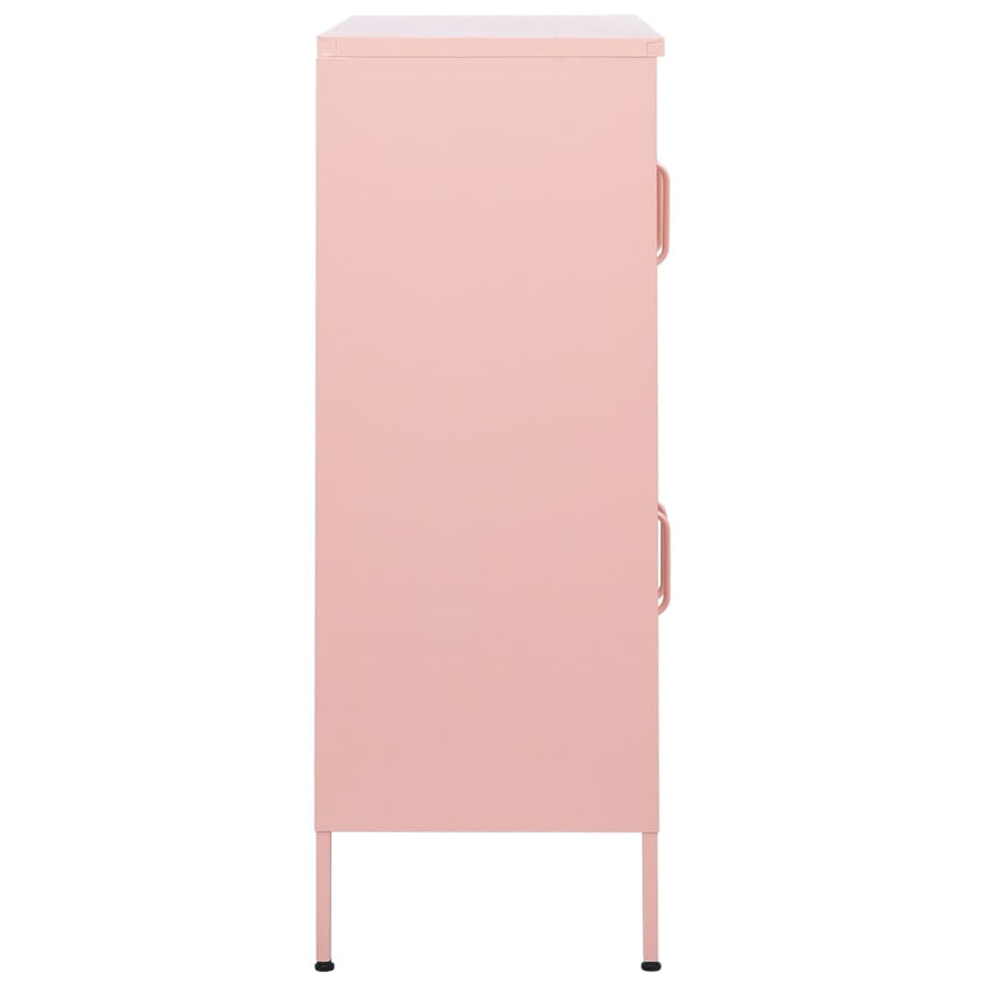 Opbergkast 80X35X0,5 Cm Staal Roze