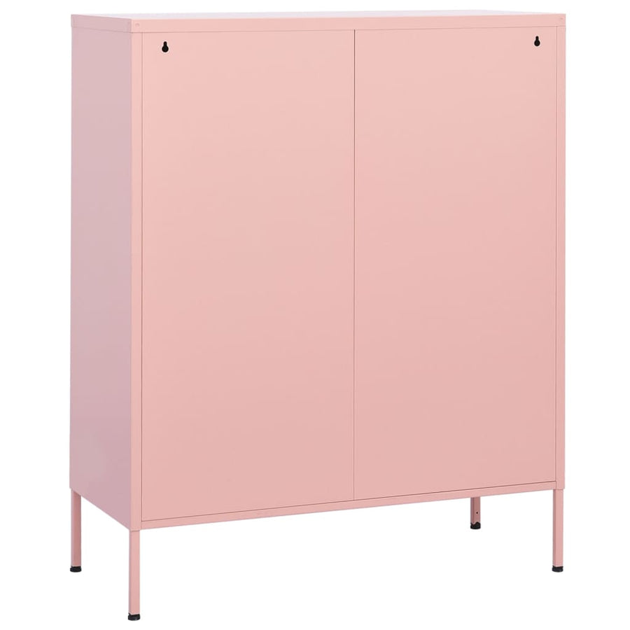 Opbergkast 80X35X0,5 Cm Staal Roze