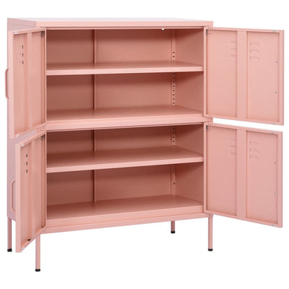 Opbergkast 80X35X0,5 Cm Staal Roze