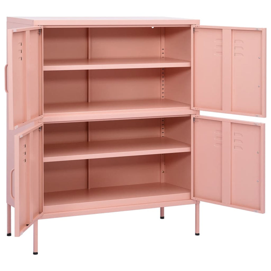 Opbergkast 80X35X0,5 Cm Staal Roze