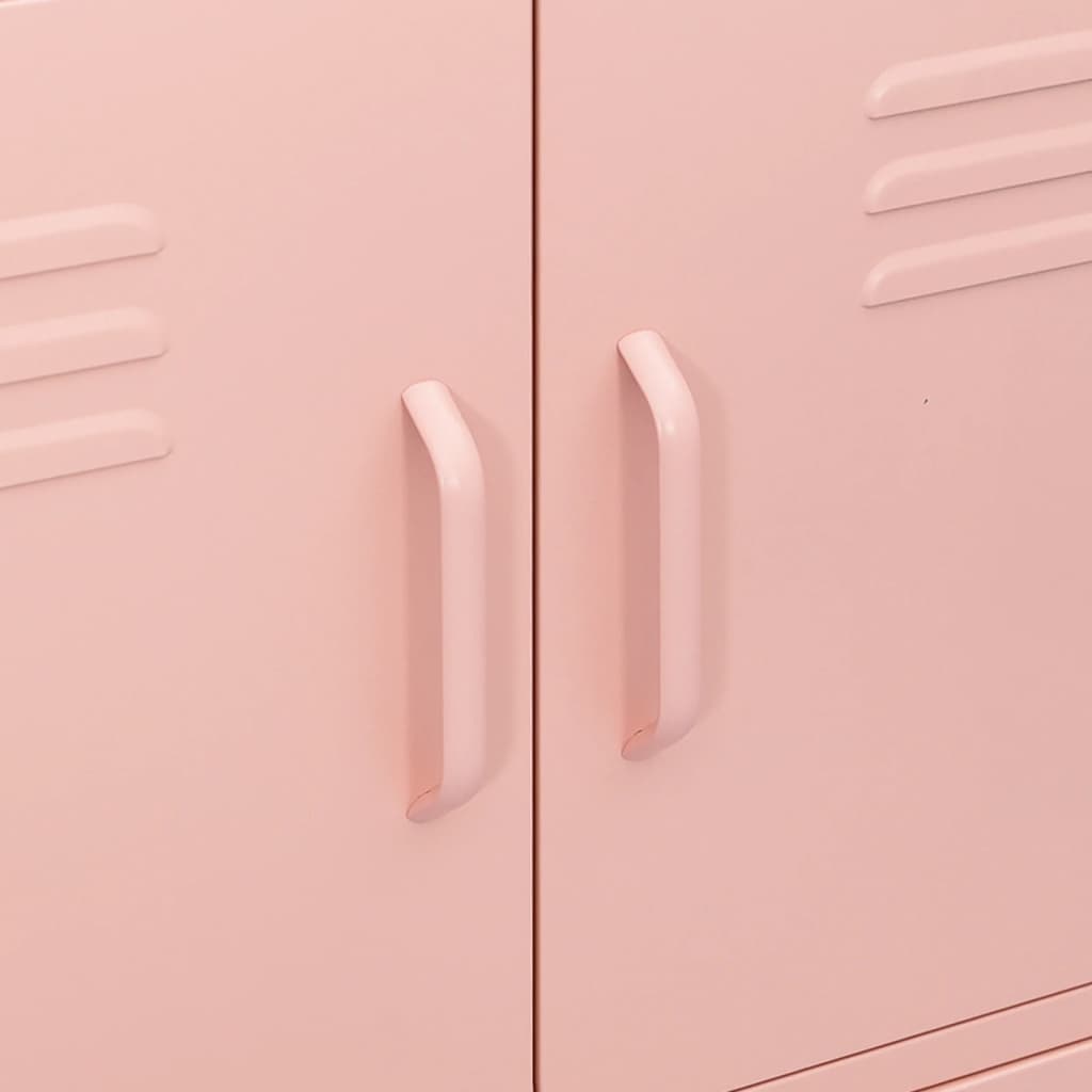 Opbergkast 80X35X0,5 Cm Staal Roze