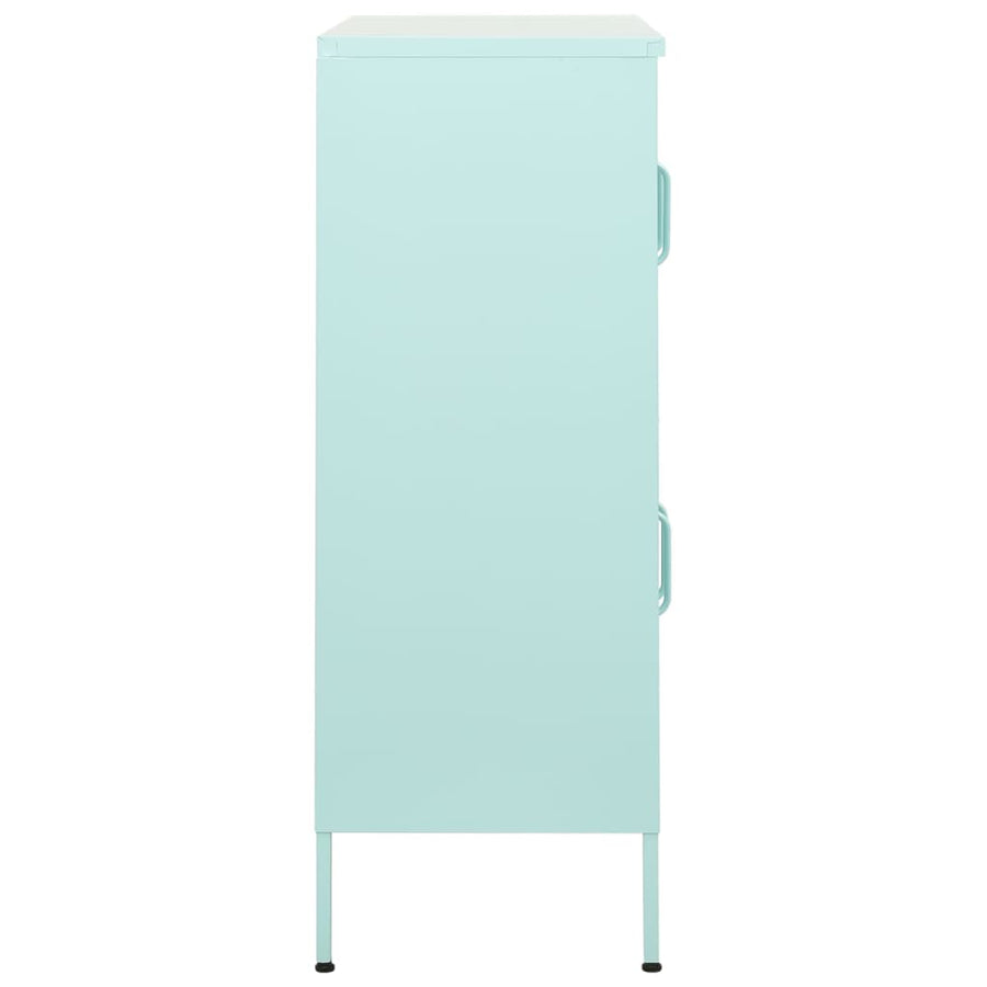Opbergkast 80x35x101,5 cm staal mint Mintgroen