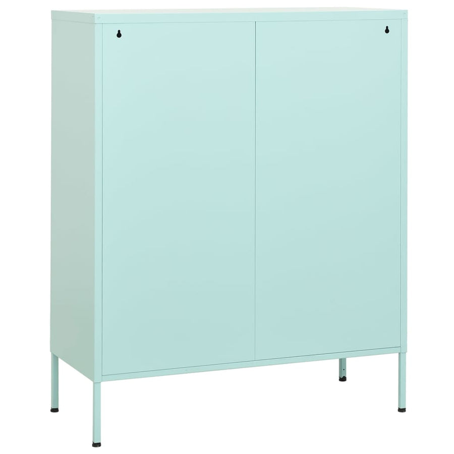 Opbergkast 80x35x101,5 cm staal mint Mintgroen