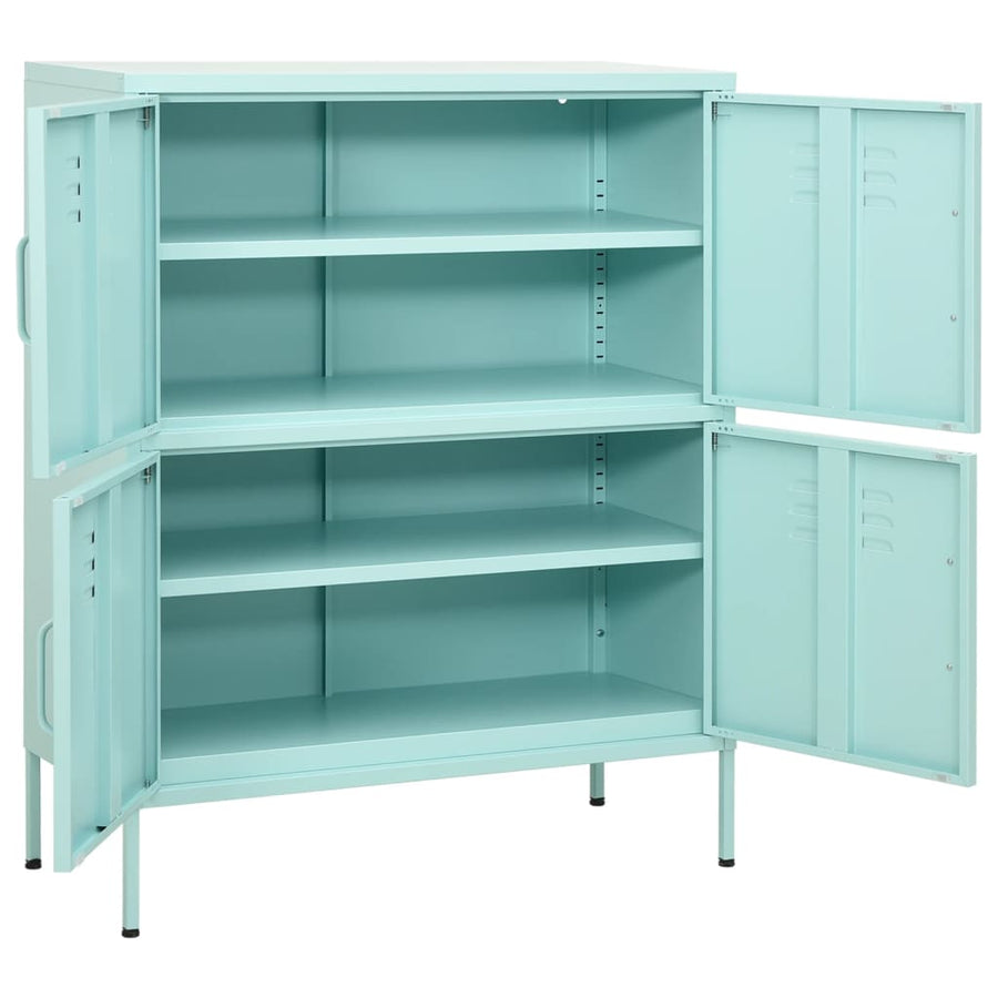 Opbergkast 80x35x101,5 cm staal mint Mintgroen