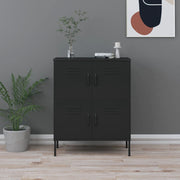 Storage cabinet 80x35x101.5 cm steel black