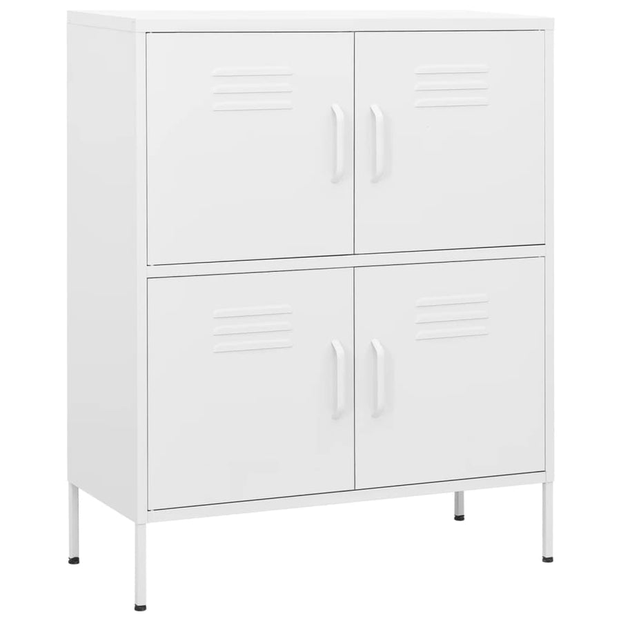 Opbergkast 80X35X0,5 Cm Staal Wit