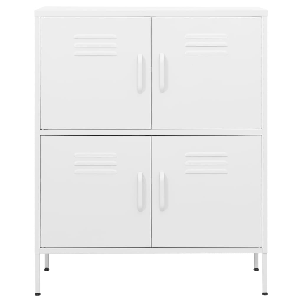 Opbergkast 80X35X0,5 Cm Staal Wit