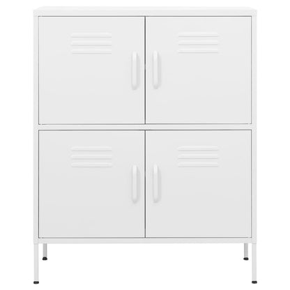 Opbergkast 80X35X0,5 Cm Staal Wit
