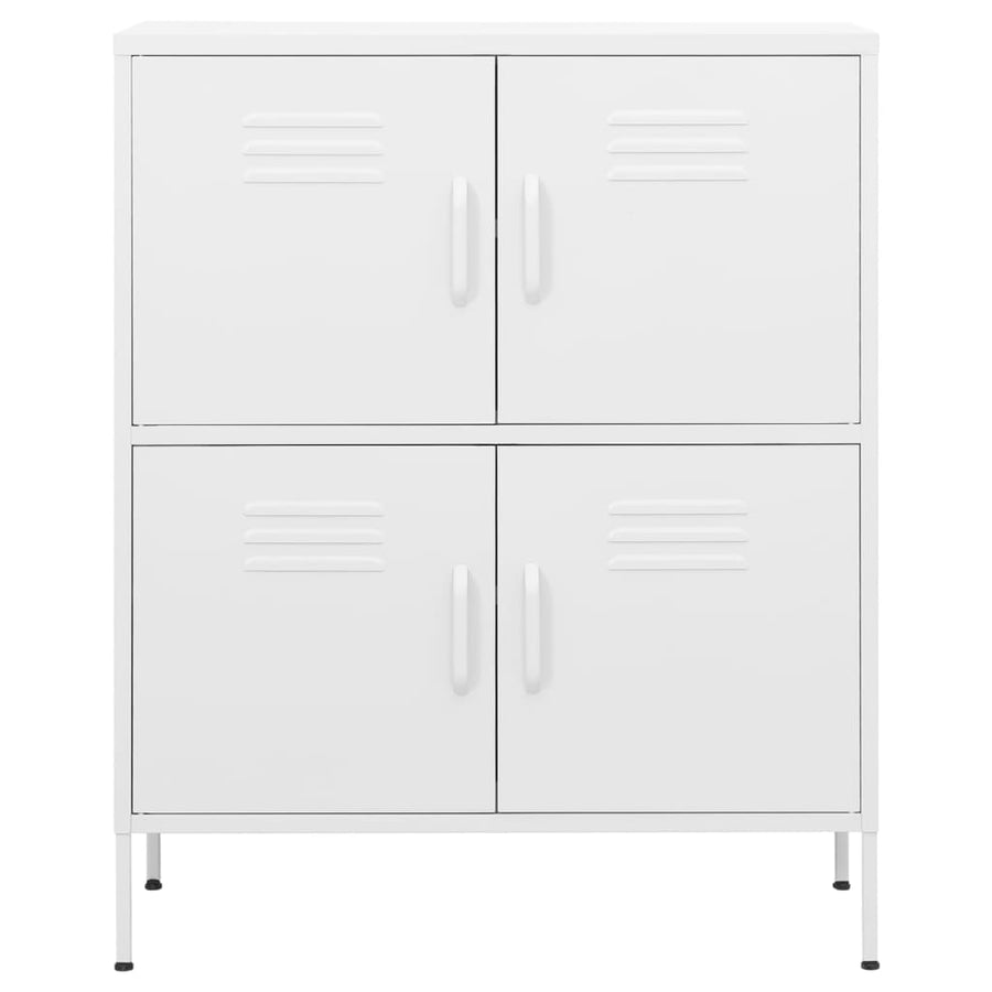 Opbergkast 80X35X0,5 Cm Staal Wit