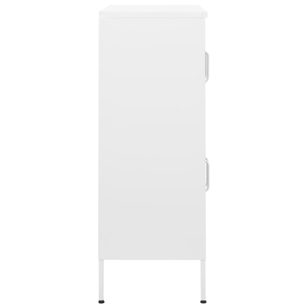 Opbergkast 80X35X0,5 Cm Staal Wit