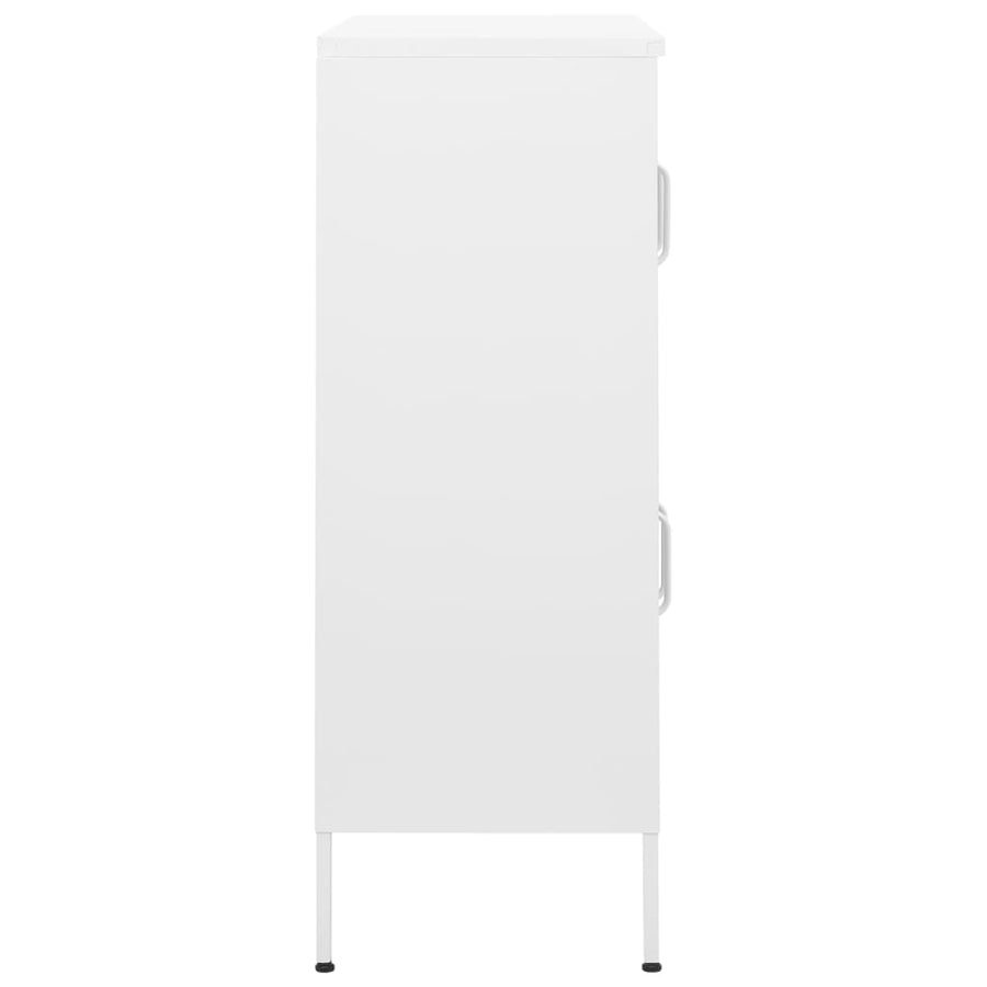 Opbergkast 80X35X0,5 Cm Staal Wit