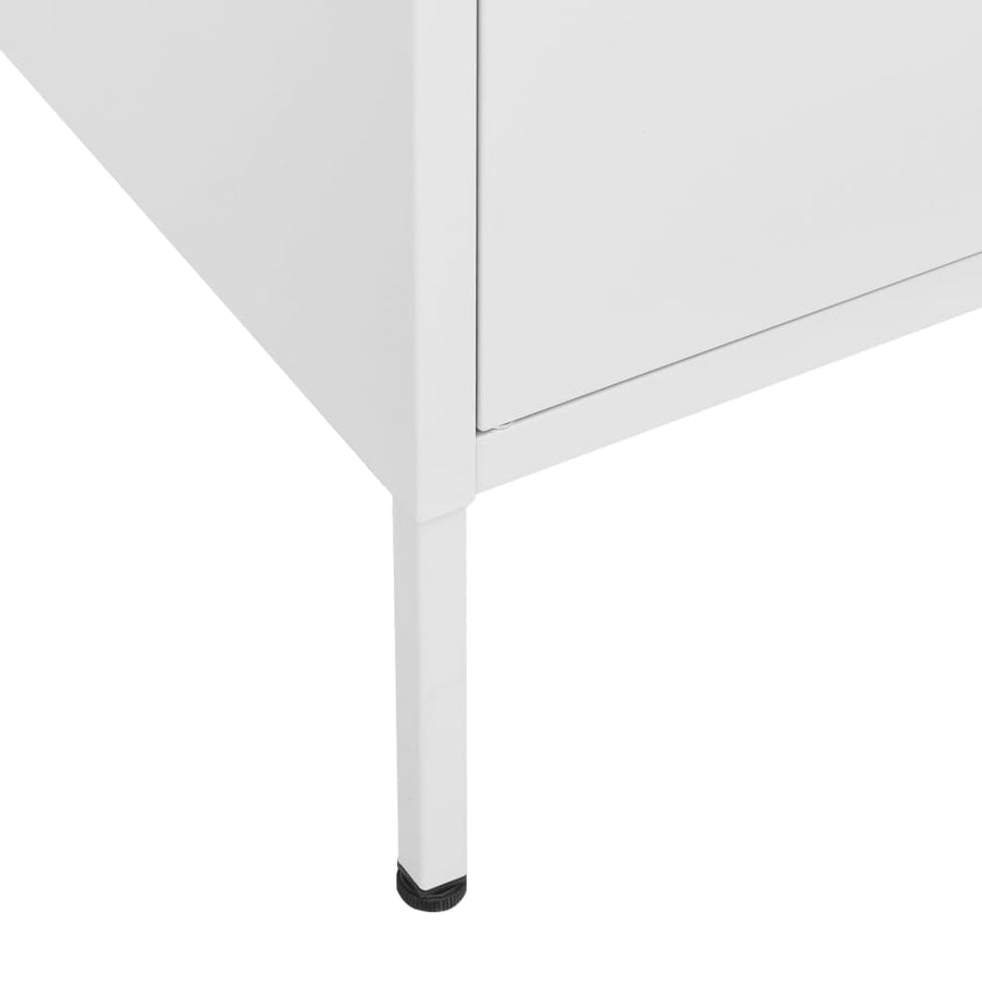 Opbergkast 80X35X0,5 Cm Staal Wit