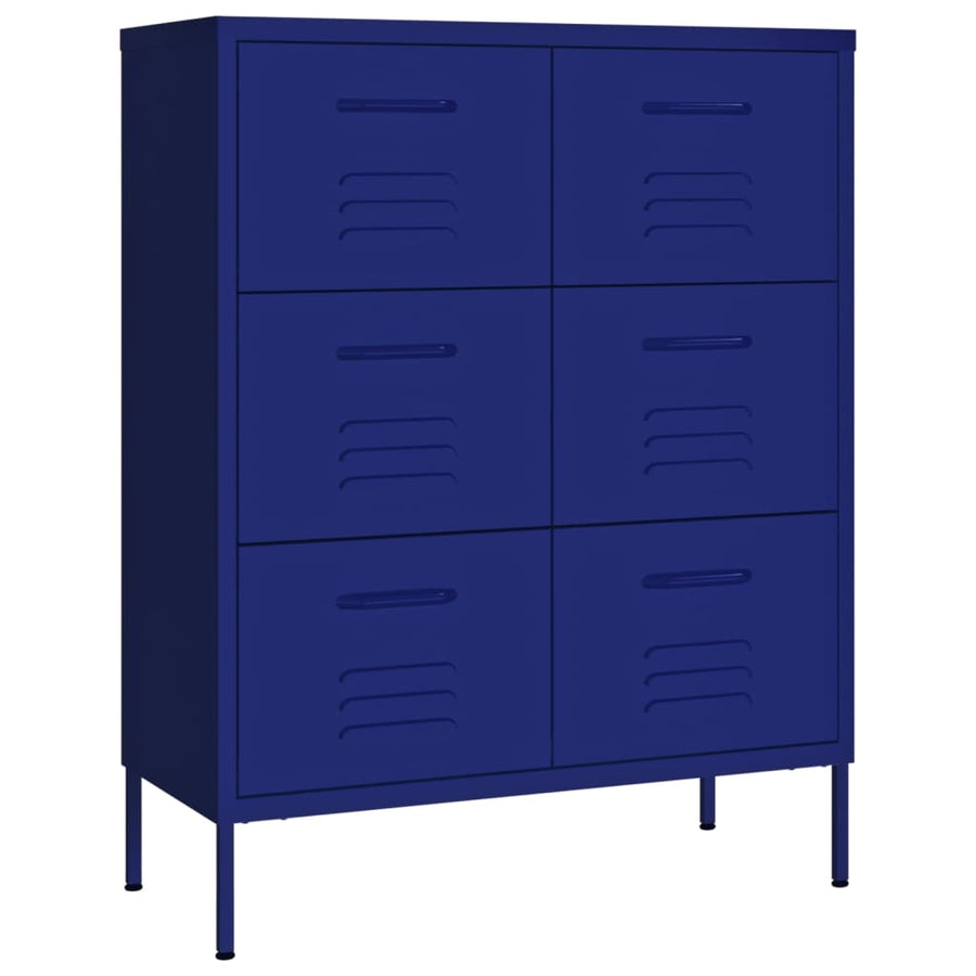 Ladekast 80X35X0,5 Cm Staal Marineblauw