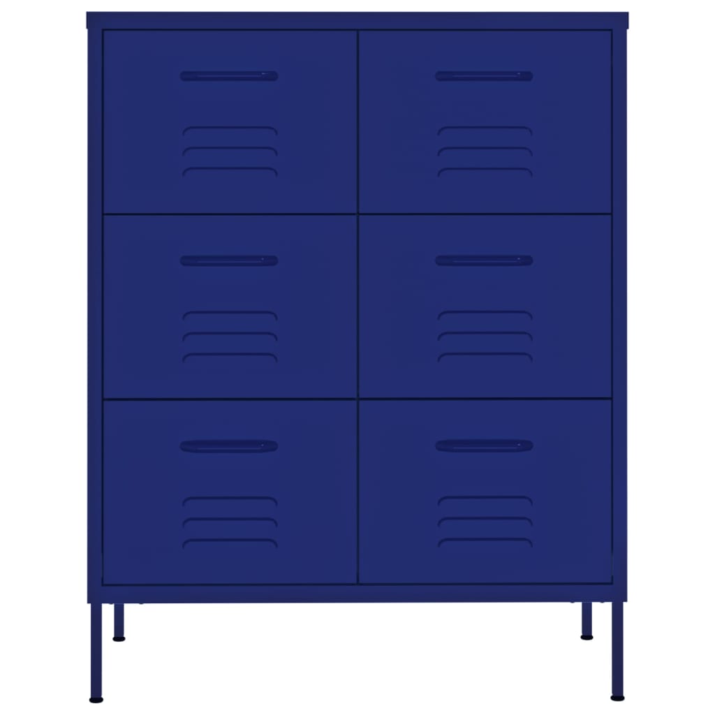 Ladekast 80X35X0,5 Cm Staal Marineblauw