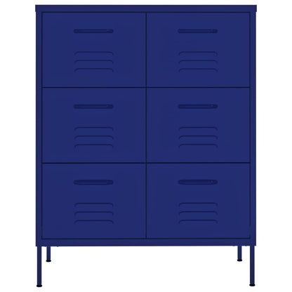 Ladekast 80X35X0,5 Cm Staal Marineblauw