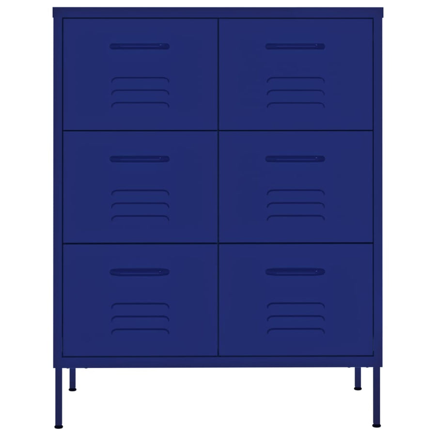 Ladekast 80X35X0,5 Cm Staal Marineblauw