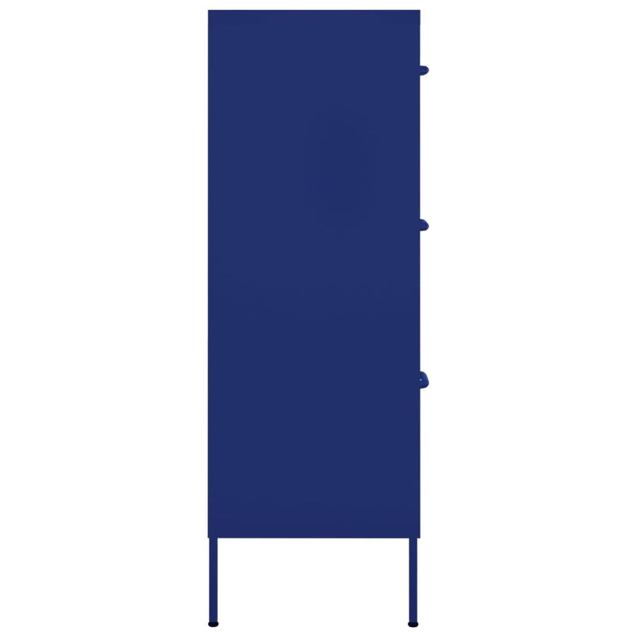 Ladekast 80X35X0,5 Cm Staal Marineblauw