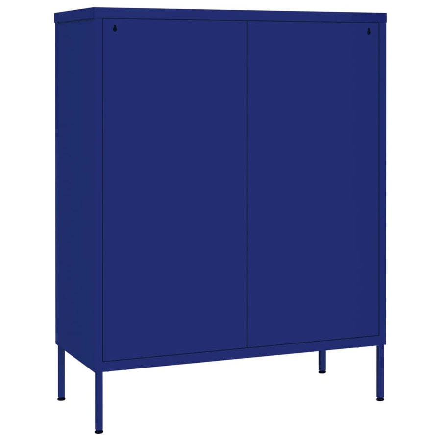 Ladekast 80X35X0,5 Cm Staal Marineblauw