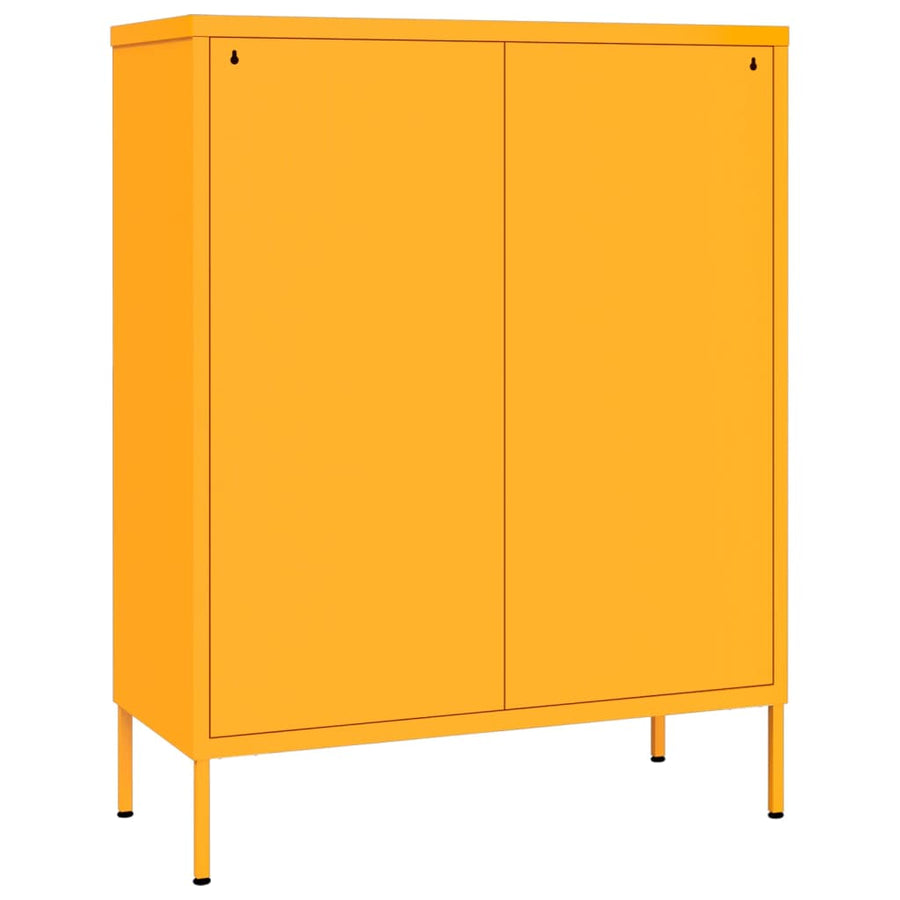 Ladekast 80X35X0,5 Cm Staal Mosterdgeel