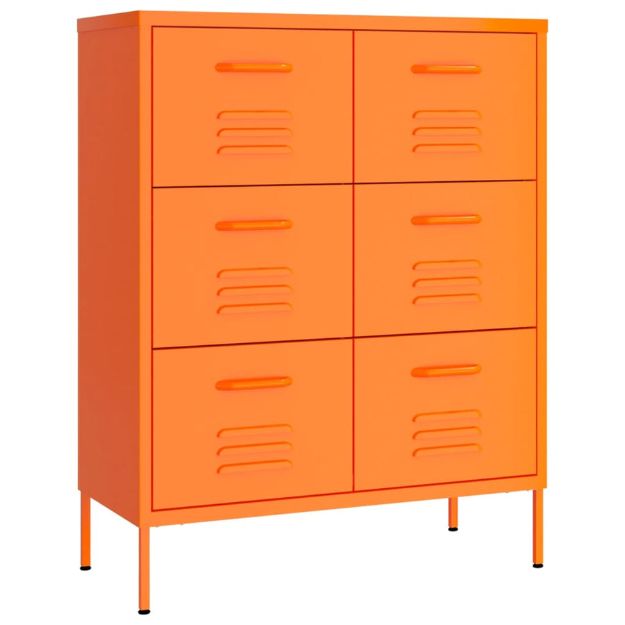 Ladekast 80X35X0,5 Cm Staal Oranje orange
