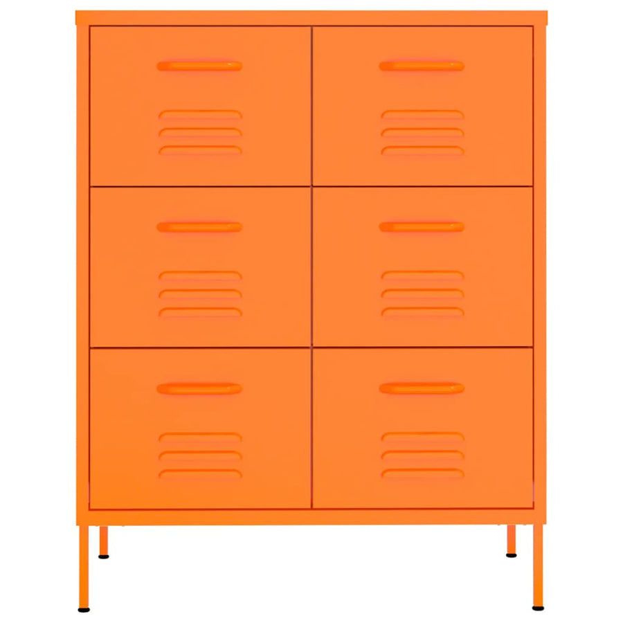 Ladekast 80X35X0,5 Cm Staal Oranje orange