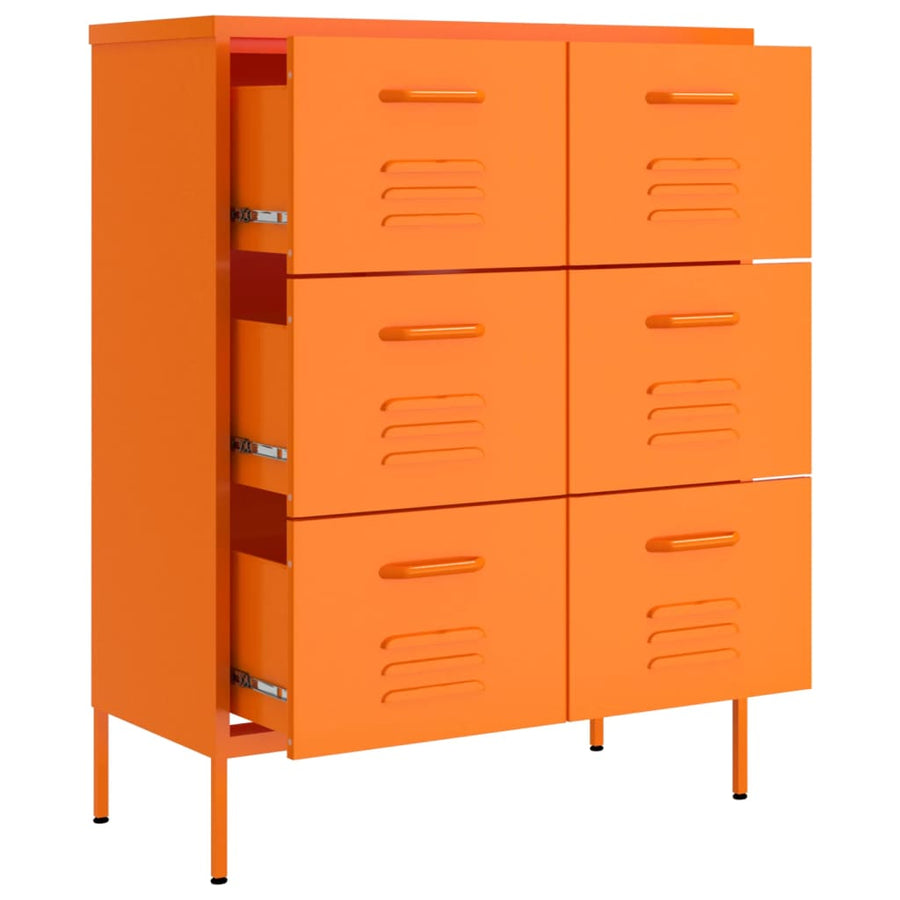 Ladekast 80X35X0,5 Cm Staal Oranje orange
