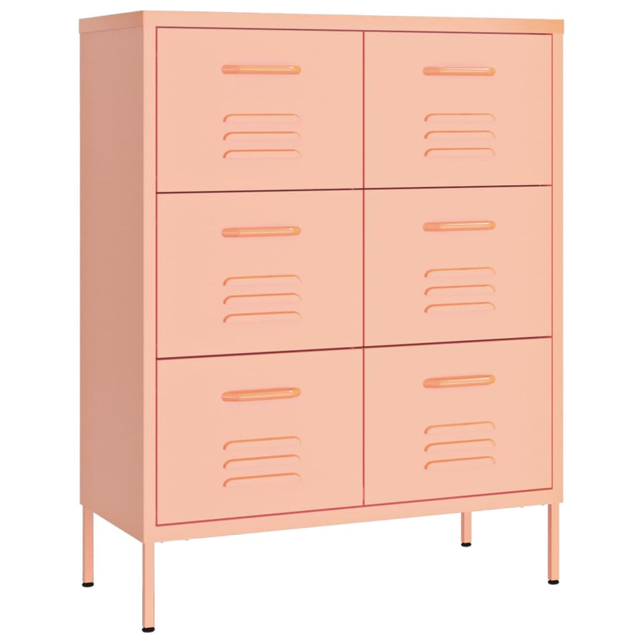 Ladekast 80X35X0,5 Cm Staal Roze