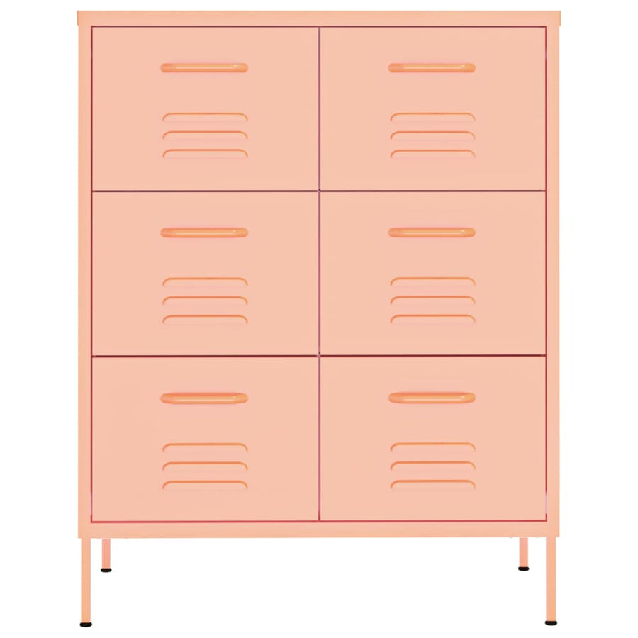 Ladekast 80X35X0,5 Cm Staal Roze