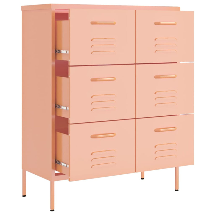 Ladekast 80X35X0,5 Cm Staal Roze