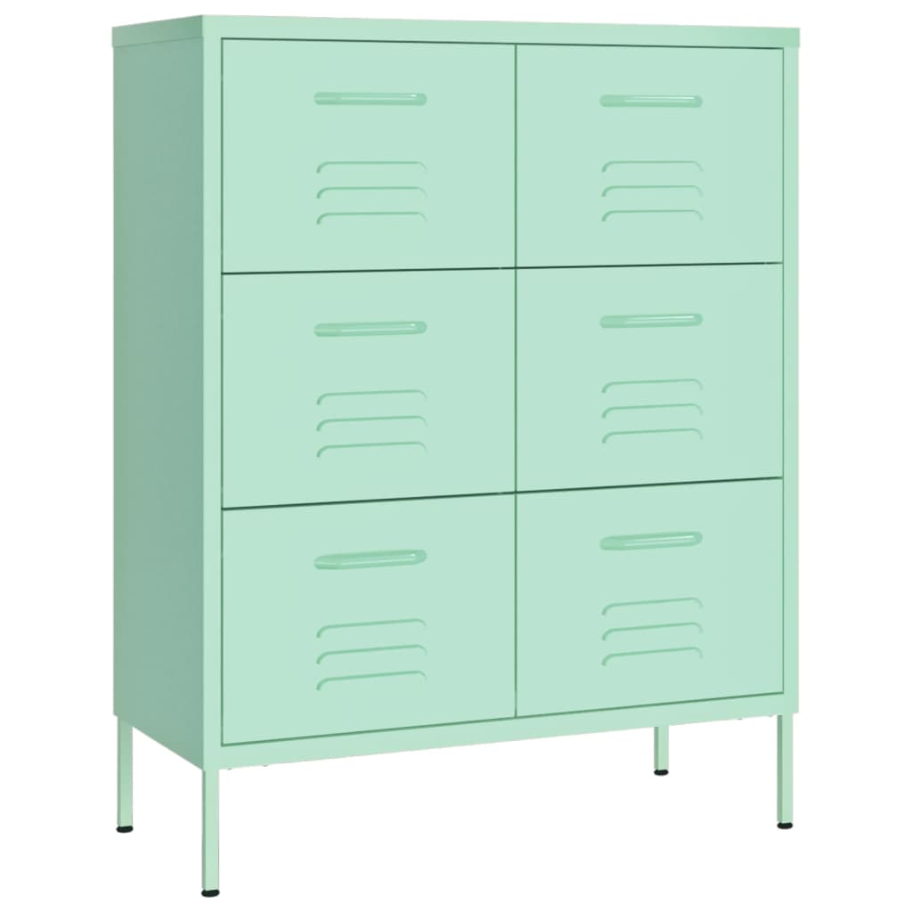 Ladekast 80X35X0,5 Cm Staal Mint Mintgroen