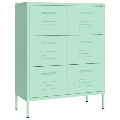 Ladekast 80X35X0,5 Cm Staal Mint Mintgroen