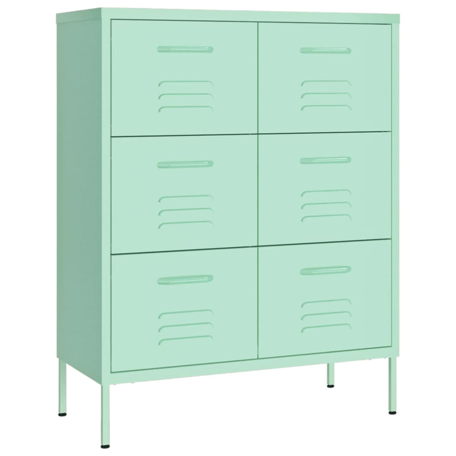 Ladekast 80X35X0,5 Cm Staal Mint Mintgroen