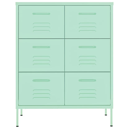 Ladekast 80X35X0,5 Cm Staal Mint Mintgroen