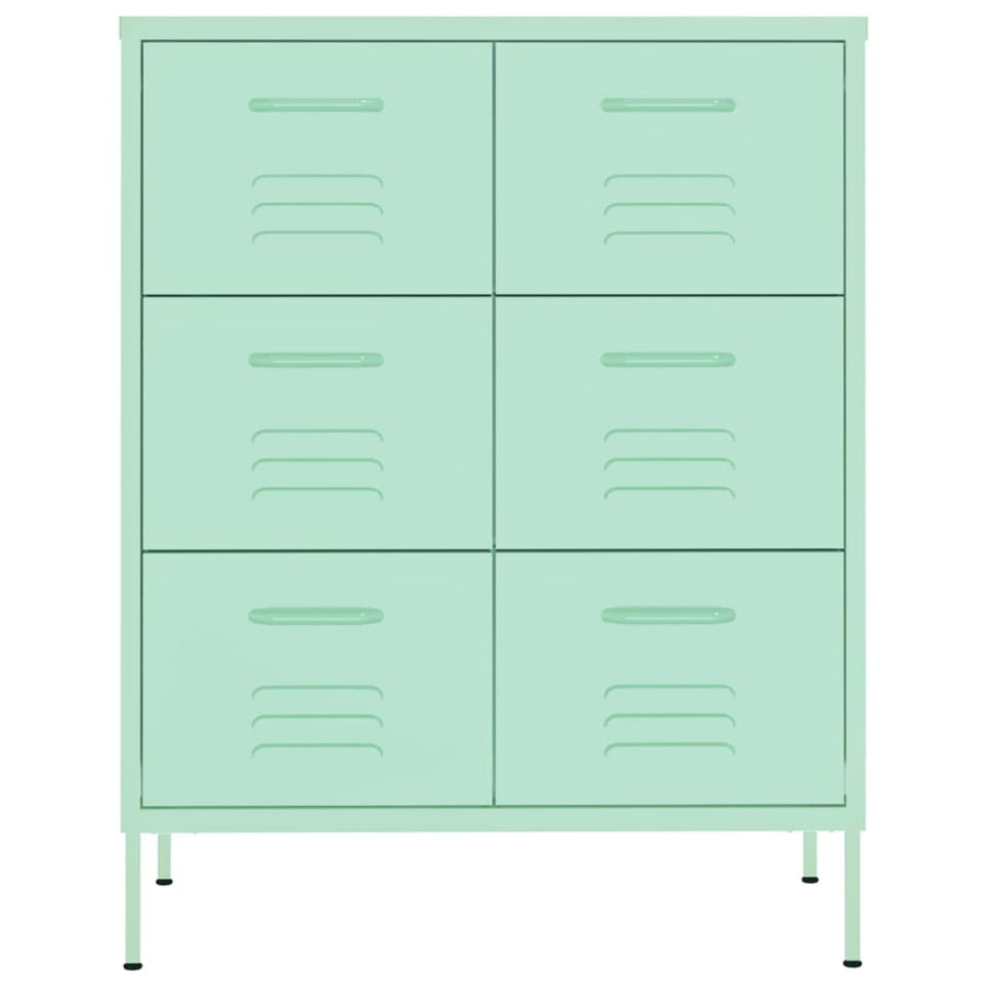 Ladekast 80X35X0,5 Cm Staal Mint Mintgroen