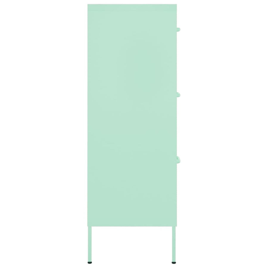 Ladekast 80X35X0,5 Cm Staal Mint Mintgroen
