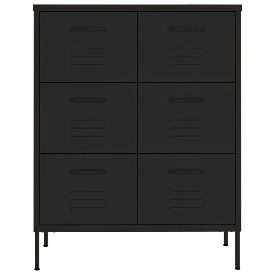 Ladekast 80X35X0,5 Cm Staal Zwart