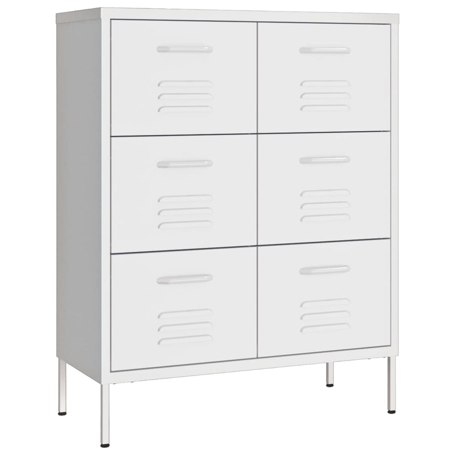 Ladekast 80X35X0,5 Cm Staal Wit