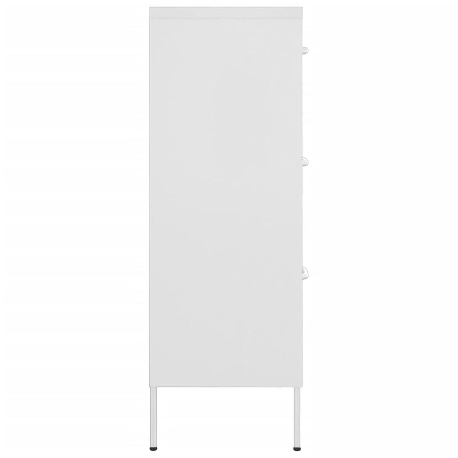 Ladekast 80X35X0,5 Cm Staal Wit