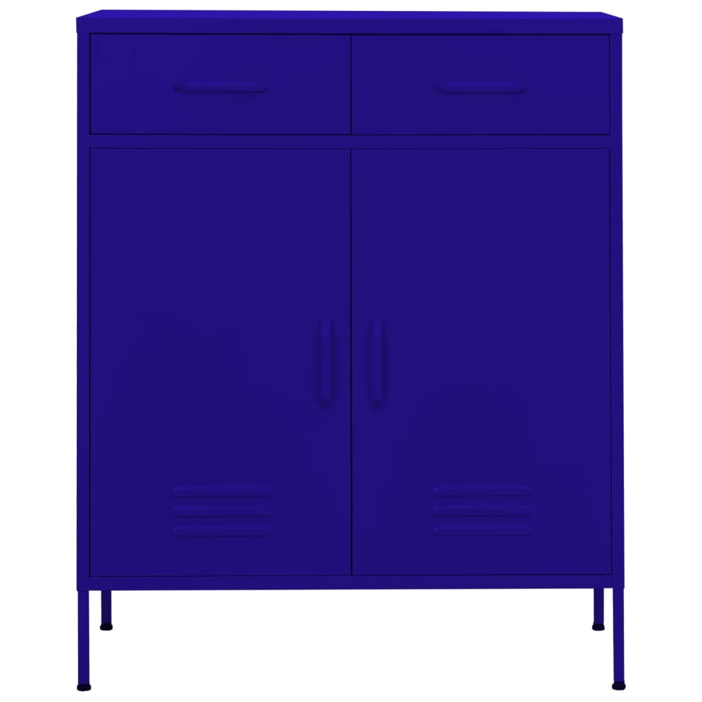 Opbergkast 80X35X0,5 Cm Staal Marineblauw