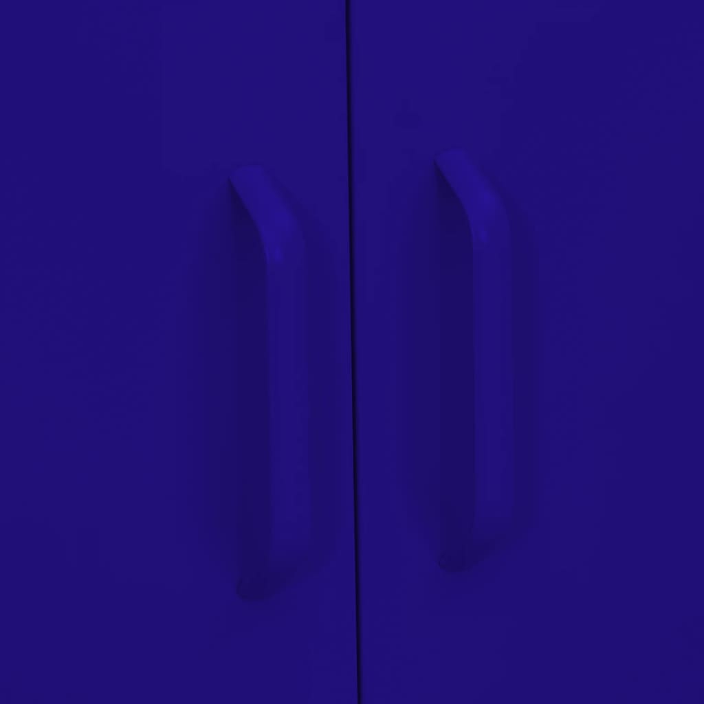 Opbergkast 80X35X0,5 Cm Staal Marineblauw