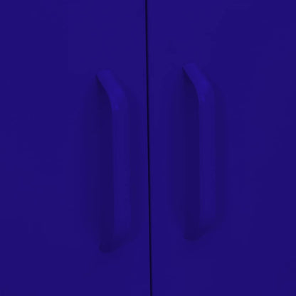 Opbergkast 80X35X0,5 Cm Staal Marineblauw