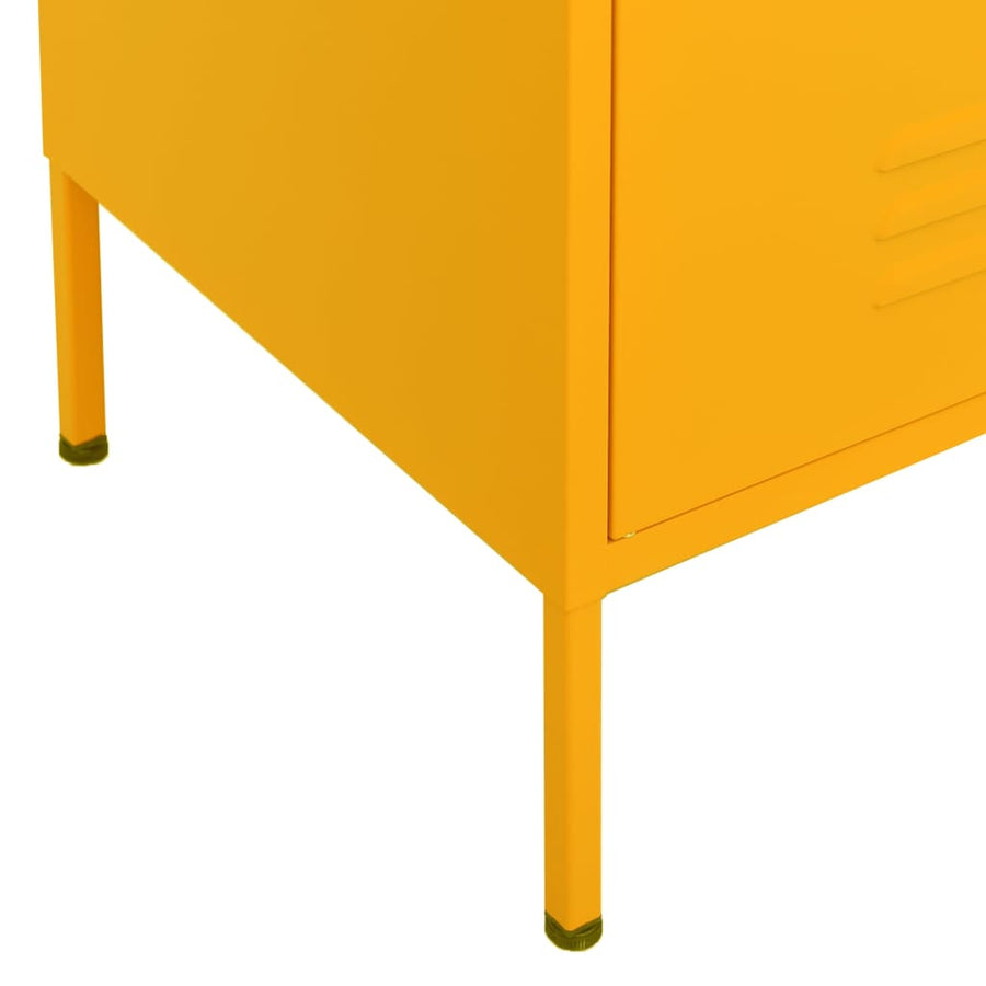 Opbergkast 80X35X0,5 Cm Staal Mosterdgeel