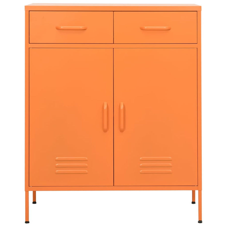 Opbergkast 80X35X0,5 Cm Staal Oranje orange