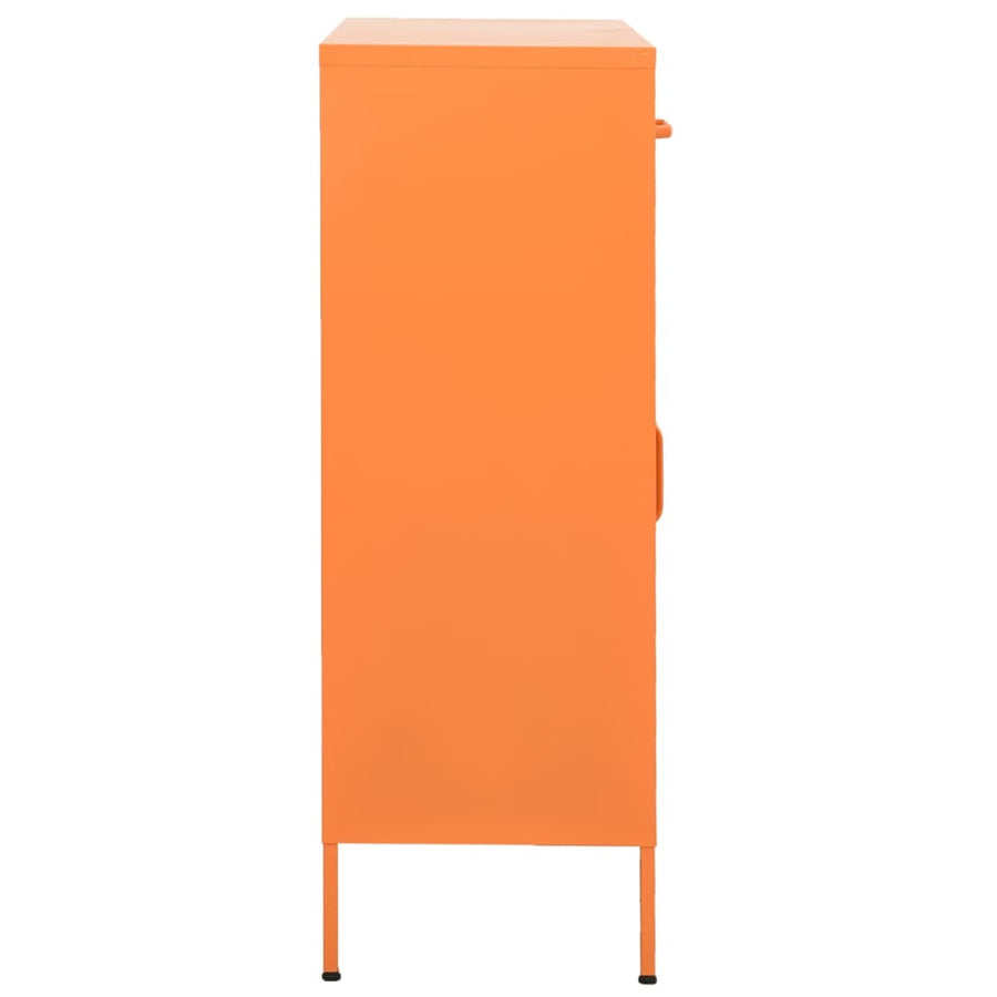 Opbergkast 80X35X0,5 Cm Staal Oranje orange