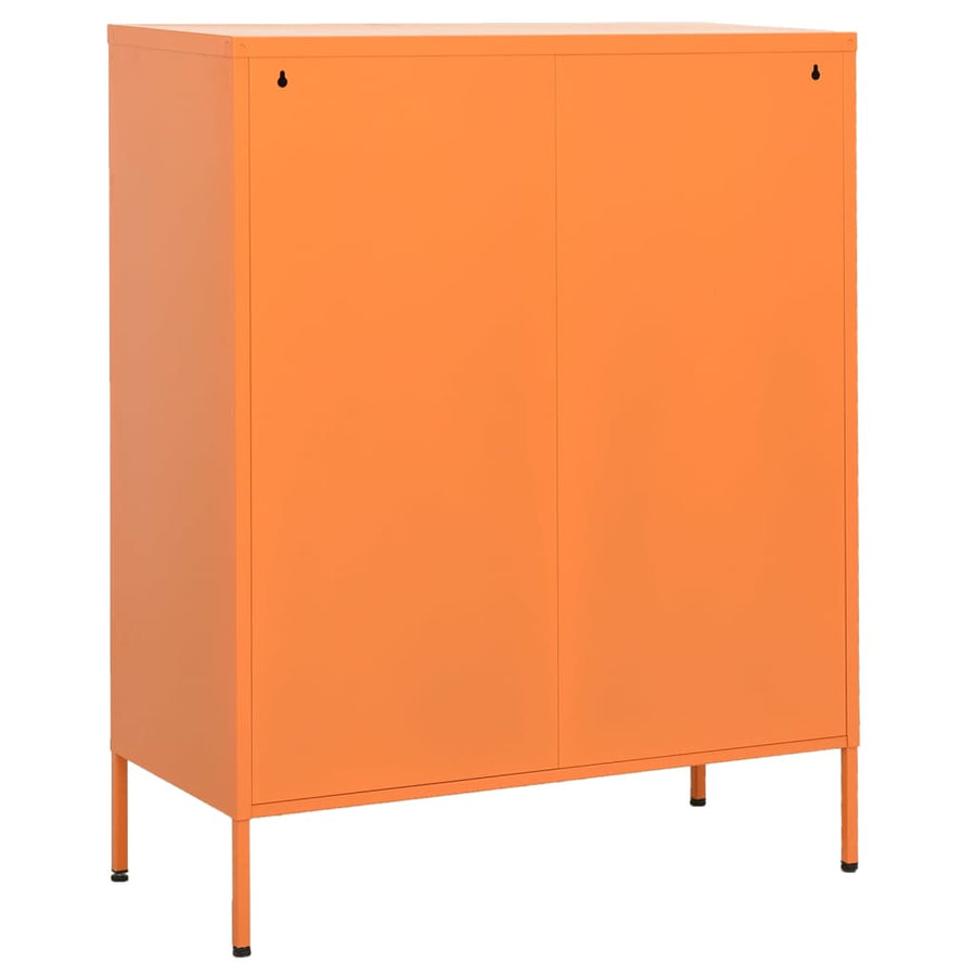 Opbergkast 80X35X0,5 Cm Staal Oranje orange