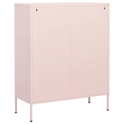 Opbergkast 80X35X0,5 Cm Staal Roze